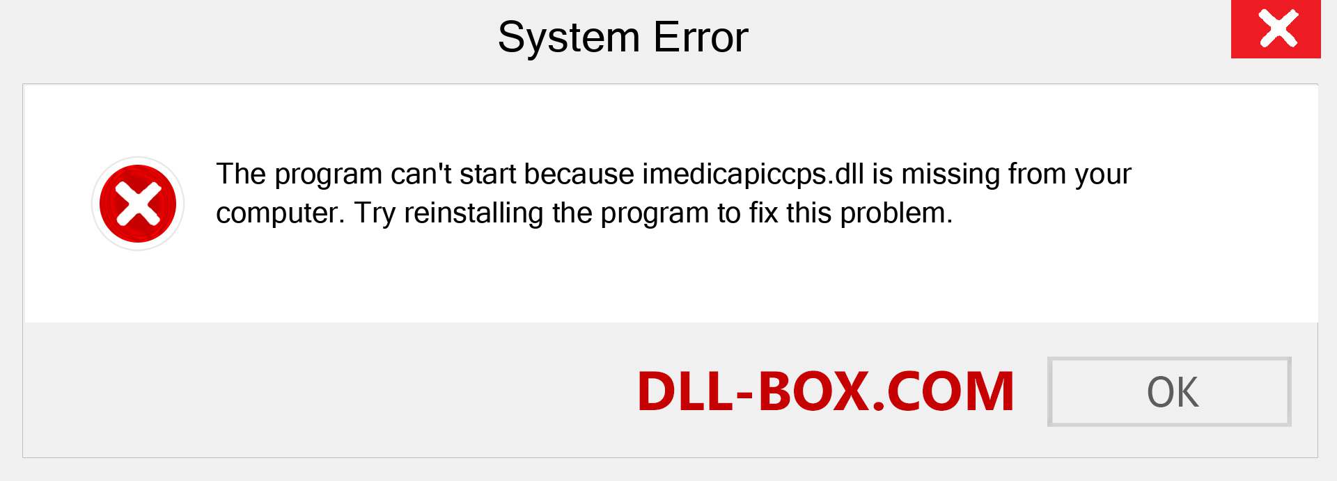  imedicapiccps.dll file is missing?. Download for Windows 7, 8, 10 - Fix  imedicapiccps dll Missing Error on Windows, photos, images