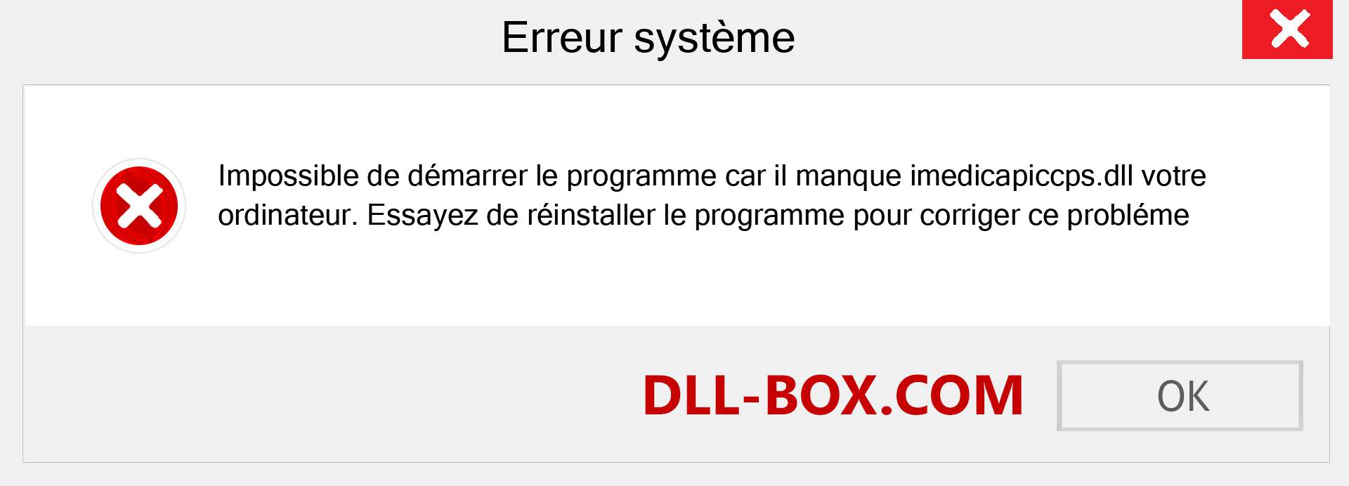 Le fichier imedicapiccps.dll est manquant ?. Télécharger pour Windows 7, 8, 10 - Correction de l'erreur manquante imedicapiccps dll sur Windows, photos, images